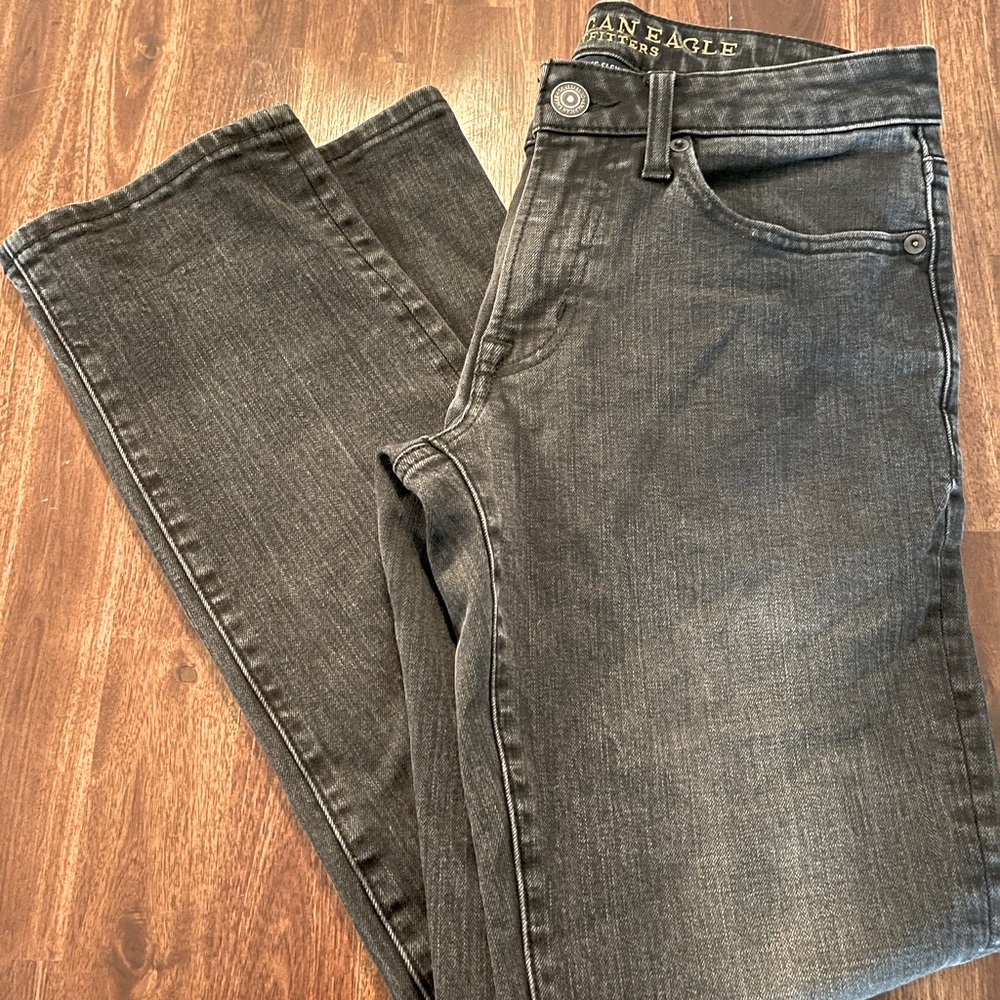 American Eagle Outfitters black stone wash jeans size 28X30